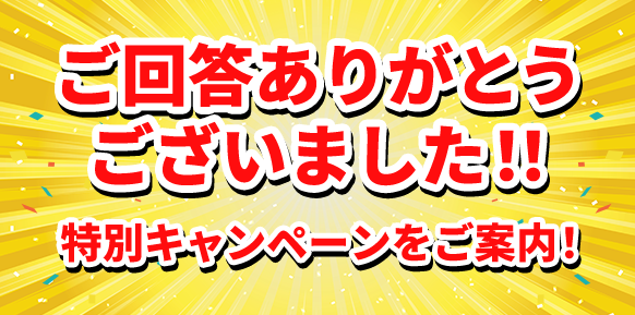 ご回答ありがとうございました！