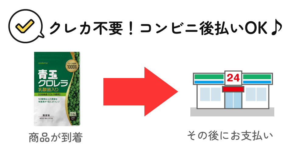 クレカ不要！コンビニ後払いOK♪ 
